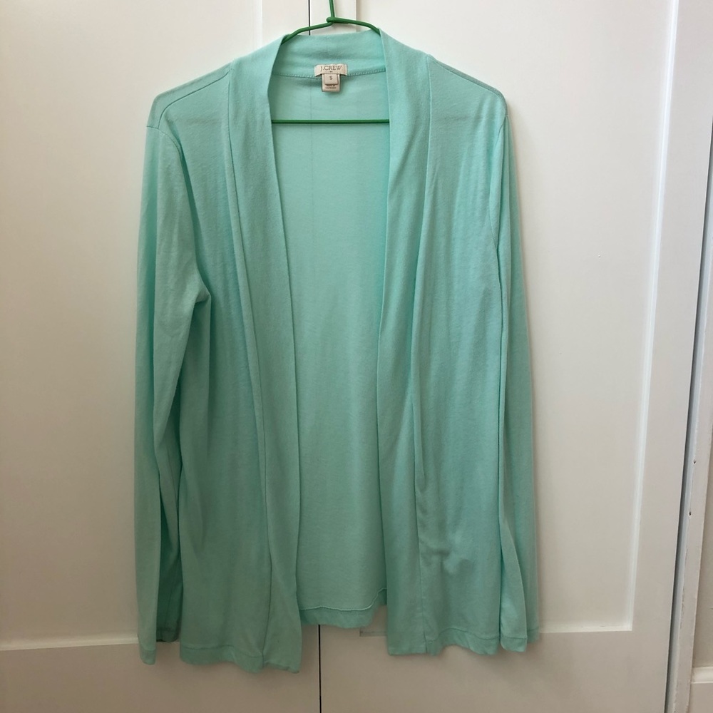 Light green cardigan